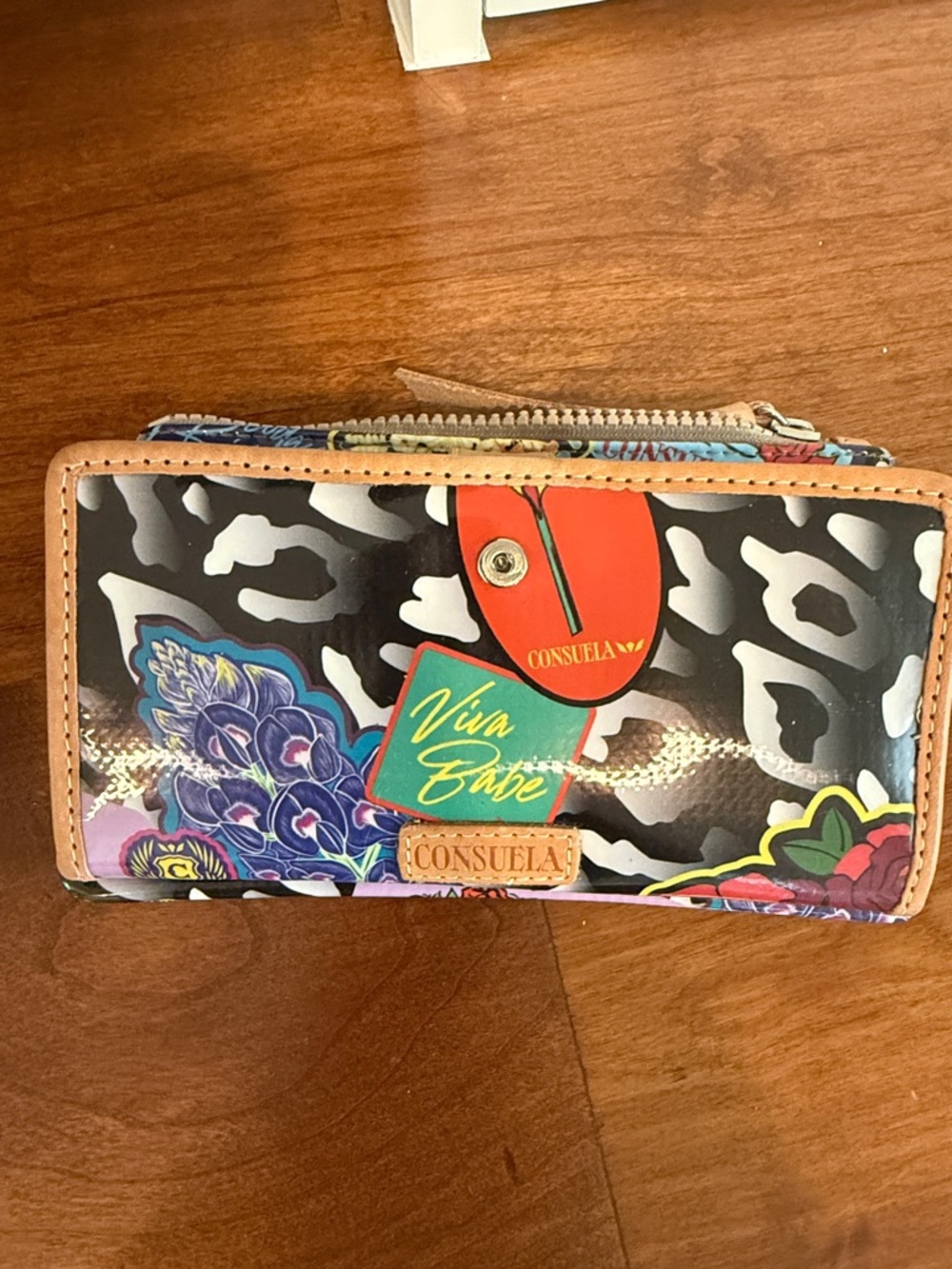 Consuela Multi-Color Viva Babe Floral & Animal Print Wallet